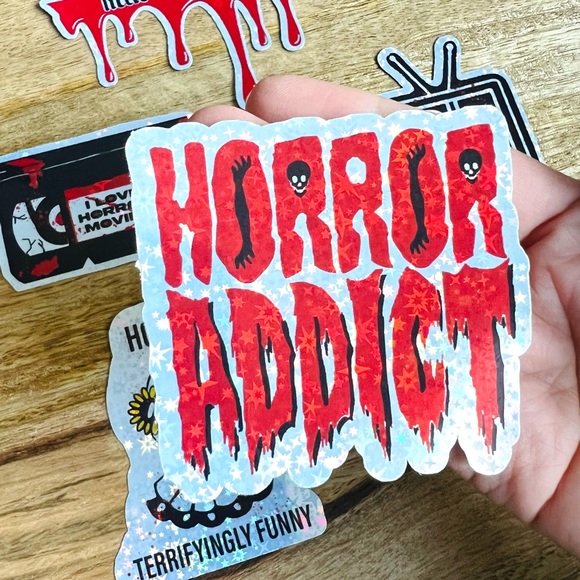 🔪🩸👹👻 Horror sticker bundle lot of 10 Mystery horror stickers! Be surprised - Picture 8 of 12